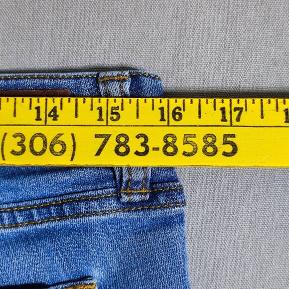 Lauren Ralph Lauren jeans women's size 10? (32) hard washed denim blue straight - Picture 11 of 15